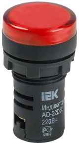 Лампа AD22DS LED матрица 22мм красный 230В BLS10-ADDS-230-K04 IEK