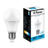 Лампа светодиодная LED 7вт Е27 дневная 25446 FERON