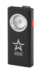 Фонарик кемпинговый с магнитом и диммером, зарядка от USB, крючок, RA-802 Офицерский Армия России Б0036609 ЭРА