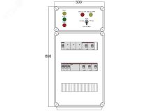 Щит управления электрообогревом DEVIBOX HR 5x4400 3хD330 (в комплекте с терморегулятором и датчиком температуры) DBR167 DEVIbox