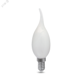 Лампа светодиодная филаментная LED 9 Вт 610 лм 4100К AC185-265В E14 свеча нейтральный матовая колба Black Filament Gauss 104201209 GAUSS