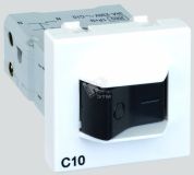 Connect Термомагнитный автомат 10A K45 45x45мм графит K106A-14 Simon