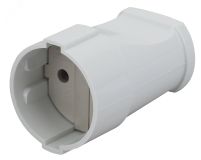 Розетка кабельная б/з прямая 10A белая (24/384/4608) Rx1-W Б0039680 ЭРА
