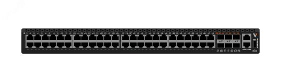 Коммутатор управляемый L3 PoE+ 54 порта, 48хPoE 100/1000 Мб/с, 6хSFP+, 1520 Вт VA2400-48P-6X Вектор Технологии