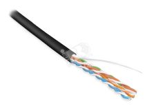 Кабель витая пара. неэкранированная U/UTP. категория 5e. 4 пары (24 AWG). одножильный (solid). LSZH нг(С)-HF. -20C – +75C. красный (305 м) 257781 Hyperline