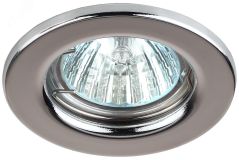 Светильник штампованный MR16,12V/220V, 50W хром ST1 CH C0043799 ЭРА