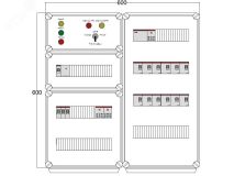Щит управления электрообогревом DEVIBOX HR 12x1700 D330 (в комплекте с терморегулятором и датчиком температуры) DBR116 DEVIbox