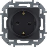 Розетка 2К+З со шторками немецкий стандарт 16 А 250 В~ INSPIRIA антрацит 673733 Legrand/Daccord