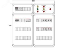 Щит управления электрообогревом DEVIBOX FHR 4x2800 D330 (в комплекте с терморегулятором и датчиком температуры) DBFR11 DEVIbox