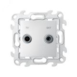 Розетка TV-SAT оконечная цвета алюминий S24 Harmonie 2410486-033 Simon