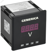 Вольтметр цифровой щитовой однофазный 96х96мм LED GENERICA IDV21-5-1-0-LED-G IEK