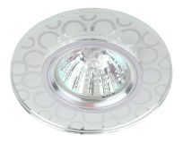 Светильник точечный декоративный cо светодиодной подсветкой MR16, зеркальный DK LD46 SL ЭРА Б0037357 ЭРА