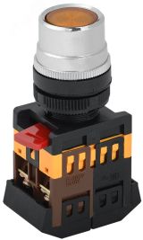 Кнопка ABLF-22 желтая неон 1з+1р BBT10-ABLF-K05 IEK