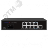 Коммутатор неуправляемый PoE 9 портов 8хRJ45 PoE 100 Мбит/с 1хRJ45 Uplink 100 Мбит/с 120Вт УТ-00057971 TRASSIR