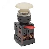 Кнопка AEA-22 Грибок белая NO+NC pbn-aea-w EKF