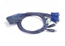 Переключатель KVM 2 порта, VGA, USB, 2048 x 1536 1000422793 Aten