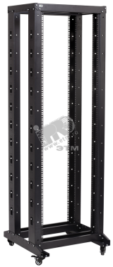 Стойка 19дюйм двухрамная 37U 600x600 на роликах серая