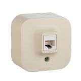 Quteo Розетка компьютерная RJ45 категория 5е UTP наружная бежевая 782254 Legrand