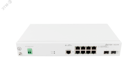 Коммутатор управляемый L2 8 портов 10/100/1000 Мб/с, 2хSFP, 48В DC 1000701013 ELTEX