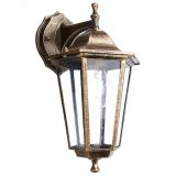 Светильник НБУ-60w вниз Е27 IP44 черное золото 11127 FERON
