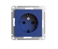 ATLASDESIGN РОЗЕТКА с заземлением, 16А, механизм, АКВАМАРИН ATN001143 Systeme Electric