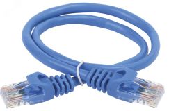 Патч-корд категория 5е UTP 5 метр PVC синий PC03-C5EU-5M ITK