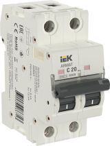 ARMAT Выключатель автоматический двухполюсный C 20А M06N AR-M06N-2-C020 IEK
