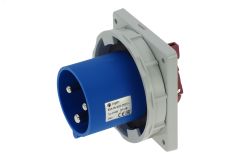 Вилка встраиваемая 63A/230V/1P+N+E/IP67, фланец 106x110 00-00032427 INPIN