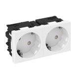Розетка двойная 33° Modul45connect, 250 В, 16A (белый) 6120482 OBO Bettermann