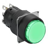Кнопка зеленая, пружинный возврат, 16мм, 1С/О XB6EAA31P Schneider Electric