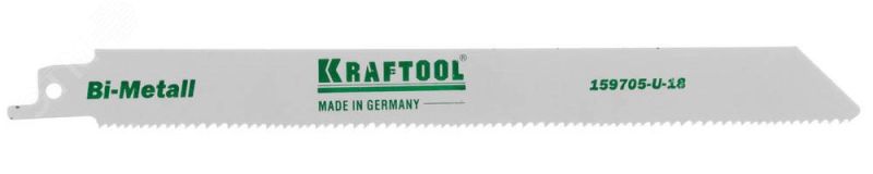 Полотно ''INDUSTRIE QUALITAT'', S1122VF, для эл/ножовки, Bi-Metall, по металлу, дереву, шаг 1,8-2,5мм, 180мм 159705-U-18 KRAFTOOL