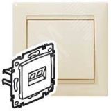 VALENA Розетка телефонная+компьютерная RJ11/RJ45 категория 6 UTP слоновая кость 695329 Daccord/Legrand