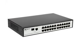 Коммутатор неуправляемый 24 портов RJ45 10/100 Мб/с, 1хGbE/SFP 141269 ORIGO