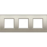 Livinglight. Рамка Air, немецкий стандарт 2+2+2 мод. Цвет ''Матовый титан'' LNE4802M3TIS Legrand