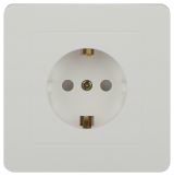 Розетка с заземлением 2P+E Schuko со шторками, 16А-250В, IP20, СУ, белый Intro 7-206-01 Style Б0060623 ЭРА