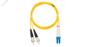 Шнур оптический переходной SM 9/125 OS2 FC/UPC-LC/UPC двойной LSZH 2мм ЭКО30472 NIKOMAX