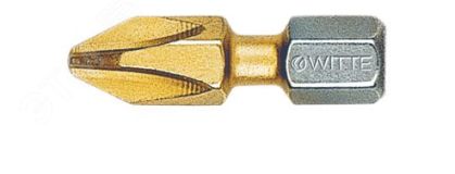 Бита PH2 х 25 мм 1/4'' BITFLEX TiN покр. нитрид титана 284222000 WITTE