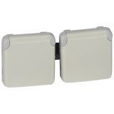 Plexo Розетка 2К+З SCHUKO белая 2п горизонтальная 069642 Legrand