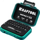Набор ударных торсионных бит с магнитным адаптером Impact 32 26066-H32 KRAFTOOL