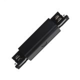 Соединитель для шинопроводов прямой внешний Трехфазный черный UBX-A12 BLACK 1 POLYBAG 09745       Uniel
