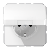 Розетка штепсельная SCHUKO 16A 250V с защитой от  влажности, белая CD1520BFKLWW JUNG