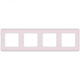 Рамка 4 поста INSPIRIA розовый 673964 Legrand/Daccord