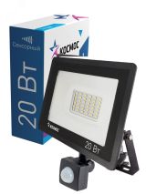 Прожектор светодиодный ДО-20Вт с ИК-Датчиком 6500К1600Лм IP65 K_PR5_LED_20S Космос