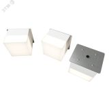 Светодиодный светильник RVE-LBX-LUMO40-PLAZA10015-3-GR (Квадрат Грильято 3шт 85х85х80мм 24Вт встраиваемый 4000K Белый) RVE00003283 RVElektro