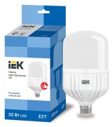 Лампа светодиодная HP 30Вт 230В 6500К E27 IEK LLE-HP-30-230-65-E27 IEK