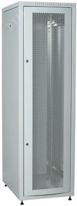 Шкаф LINEA E 42U 600х800мм двери 2шт перфорирова ная и металл серый LE35-42U68-PM ITK