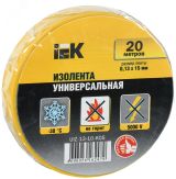 Изолента ПВХ желтая 15мм 20м UIZ-13-10-K05 IEK