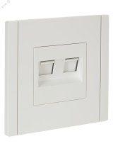 FORTE&PIANO Розетка компьютерная двойная RJ45 кат.6 FP234 белый IEK FP-K20-2-K01 IEK