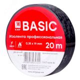 Изолента класс А (профессиональная) 0.18х19мм 20м черная Simple plc-iz-a-b EKF