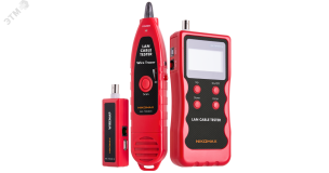 Кабельный тестер NIKOMAX с LCD дисплеем, UTP/STP, RJ45, RJ12, RJ11, BNC, USB, с функцией измерения длины и трассировкой кабелей ЭКО39946 NIKOMAX